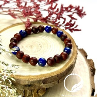 Náramek Lapis lazuli, santalové dřevo